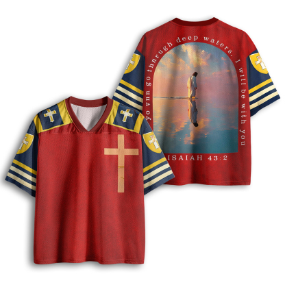 Baddiecat Isaiah Prophecy Cross Mesh Jersey
