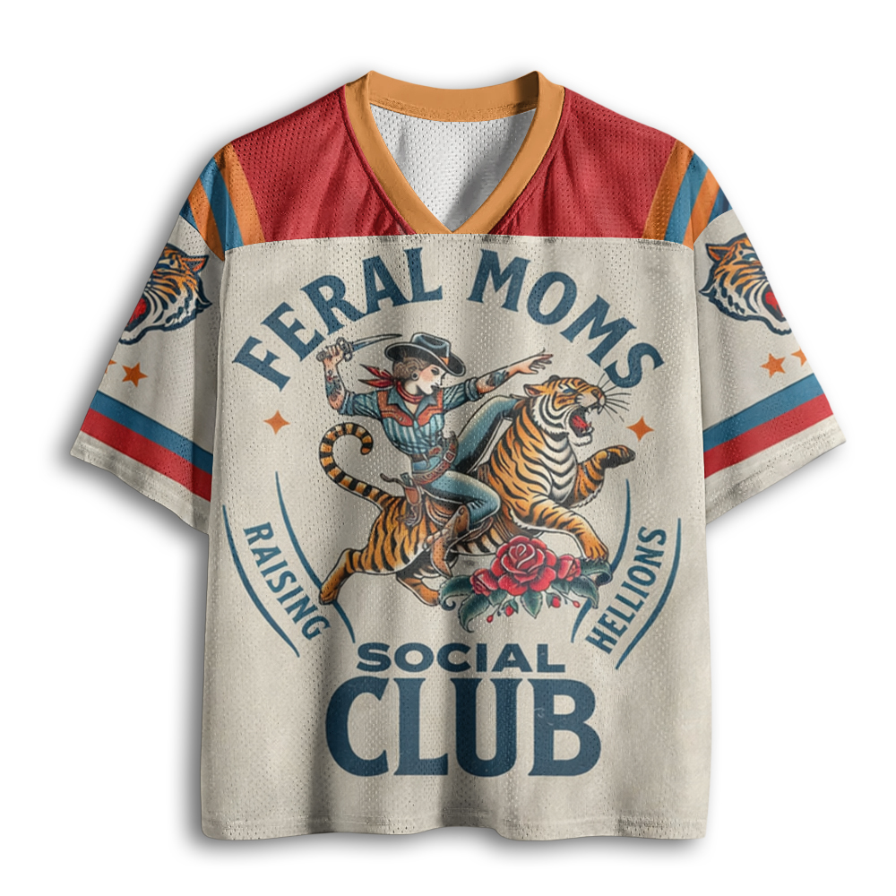 Baddiecat Feral Moms Social Club Mesh Jersey