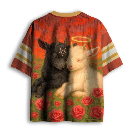 Baddiecat Angel And Demon Baby Goats Mesh Jersey