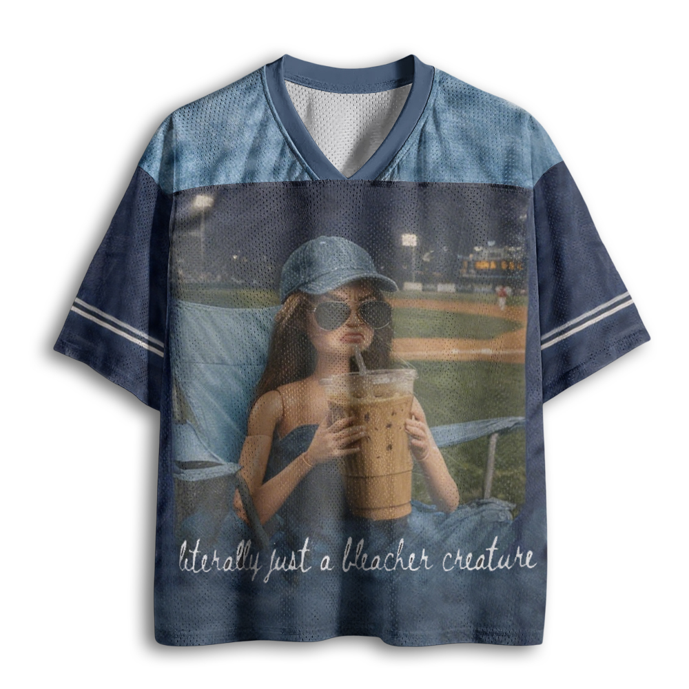 Baddiecat Funny Doll Softball Mesh Jersey