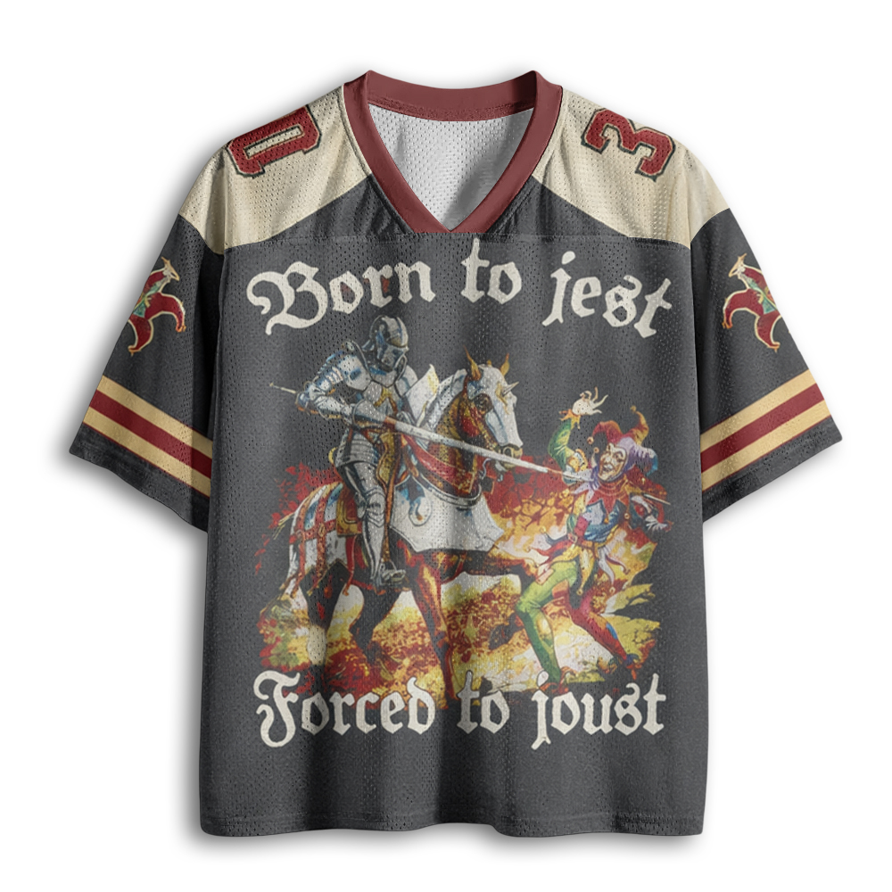 Baddiecat Born To Jest Forced To Joust Mesh Jersey