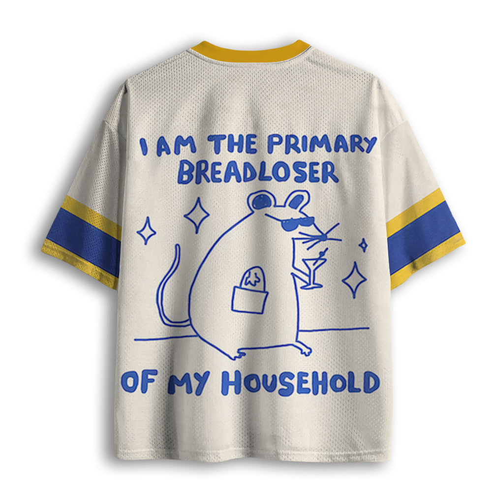 Baddiecat The Primary Breadloser Of My Household Mesh Jersey