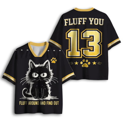 Baddiecat Fluff Around And Find Out Mesh Jersey