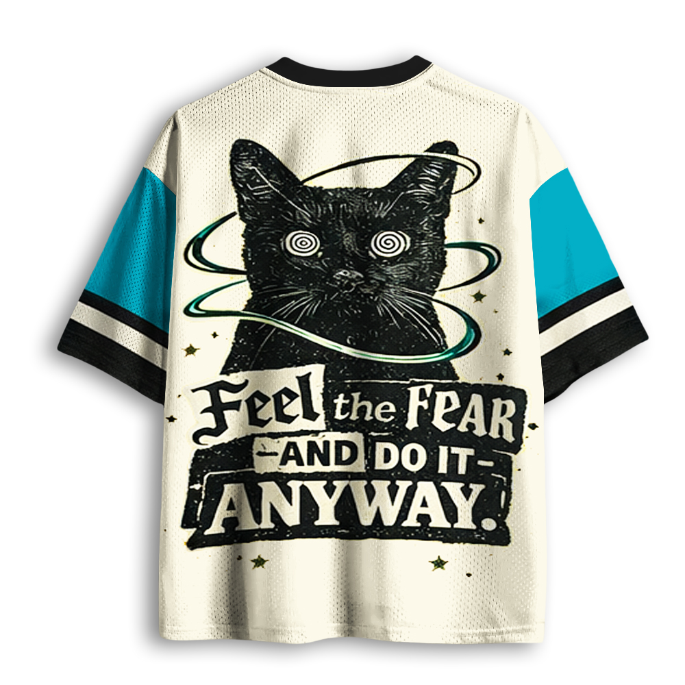 Baddiecat Feel The Fear And Do It Anyway Mesh Jersey