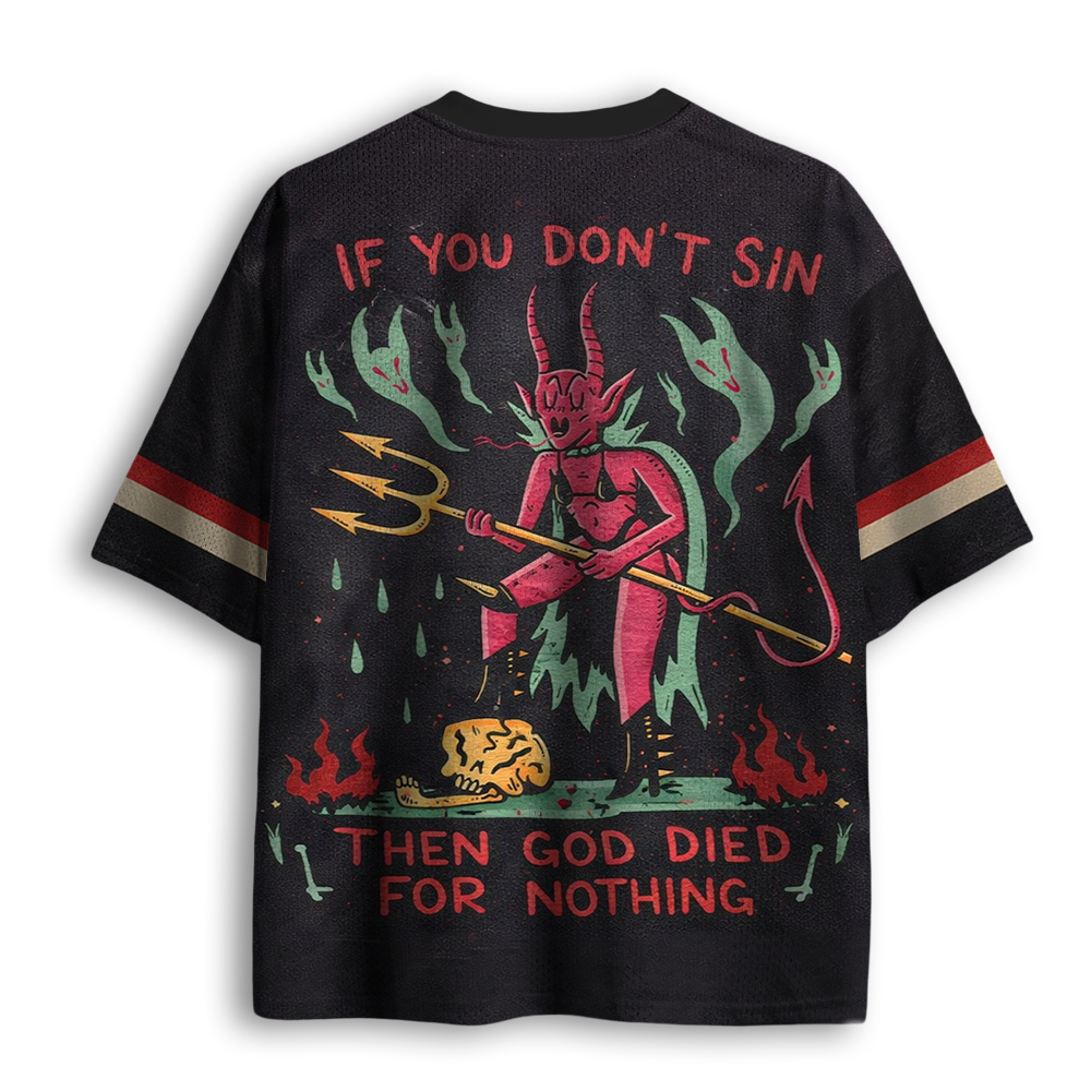 Baddiecat If You Don't Sin Mesh Jersey