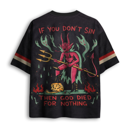 Baddiecat If You Don't Sin Mesh Jersey