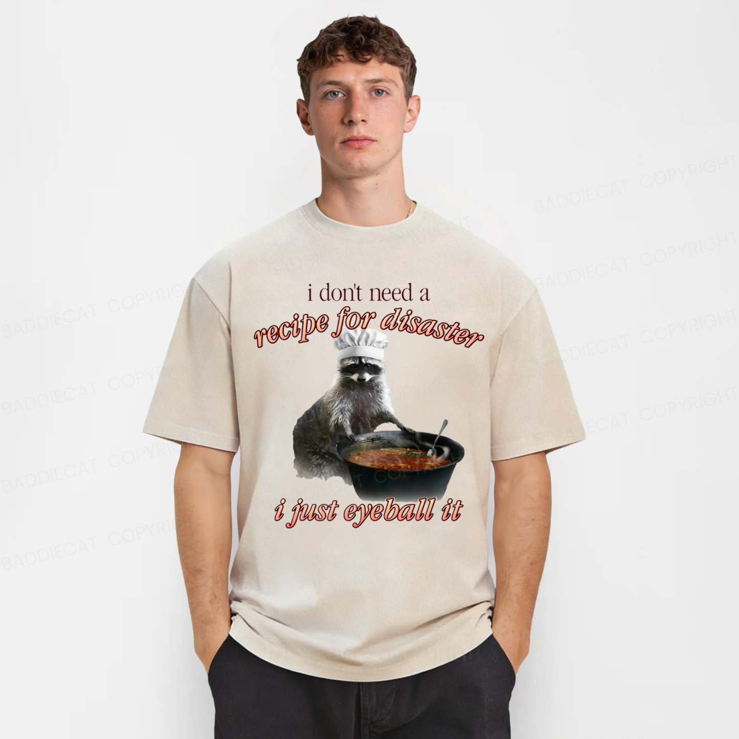 Baddiecat I Don't Need A Recipe For Disaster Washed T-shirt