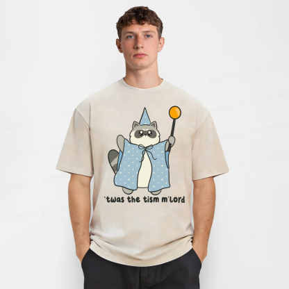 Baddiecat Twas The Tism M'lord Washed T-shirt