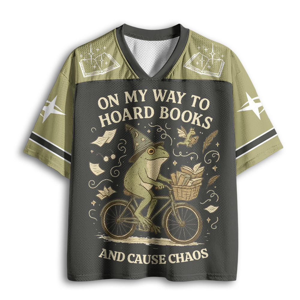 Baddiecat On My Way To Hoard Books And Cause Chaos Mesh Jersey