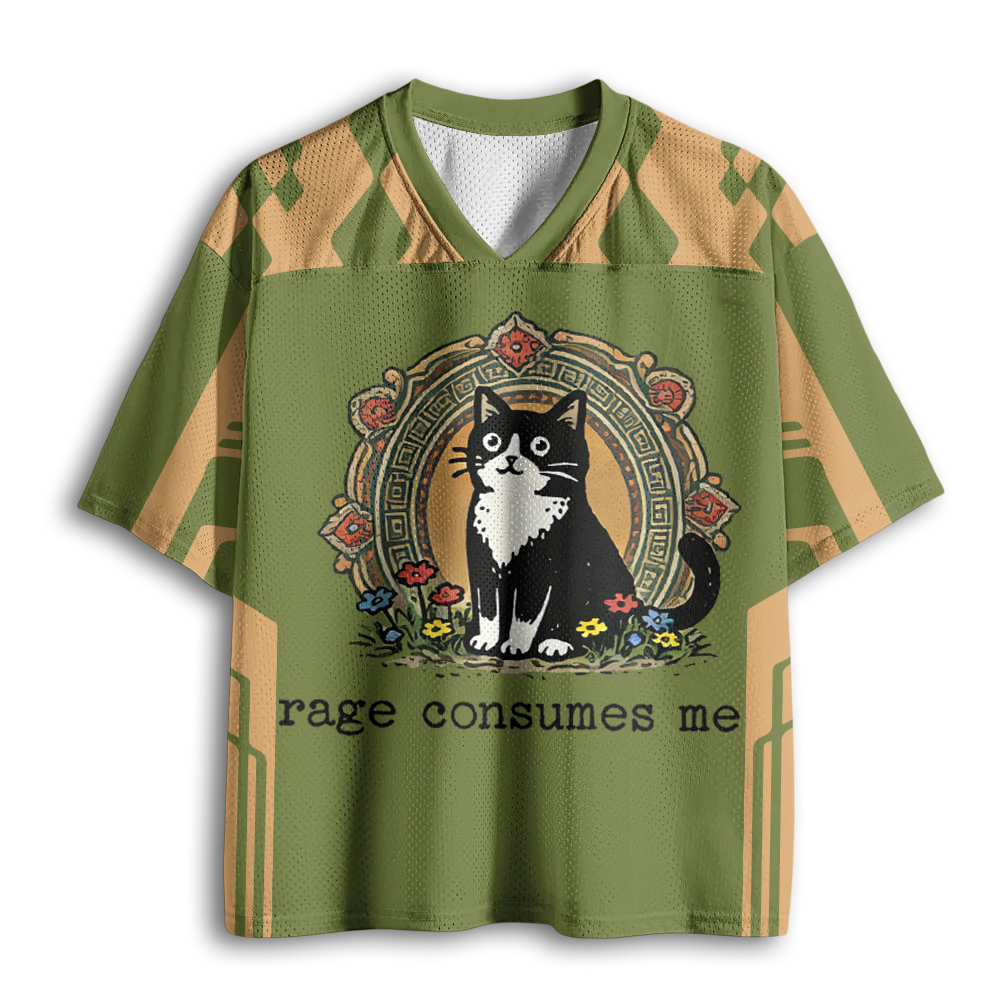 Baddiecat Angry Cat Mesh Jersey