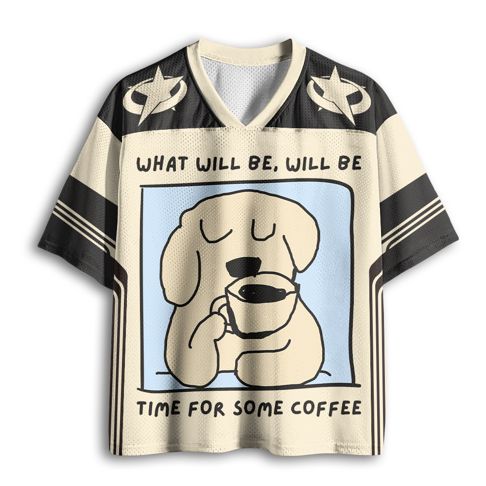 Baddiecat Time For Some Coffee Mesh Jersey