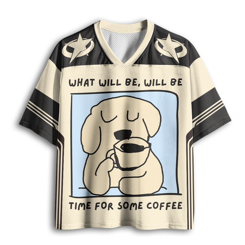 Baddiecat Time For Some Coffee Mesh Jersey