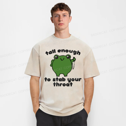 Baddiecat Frog Stab Your Throat Washed T-shirt