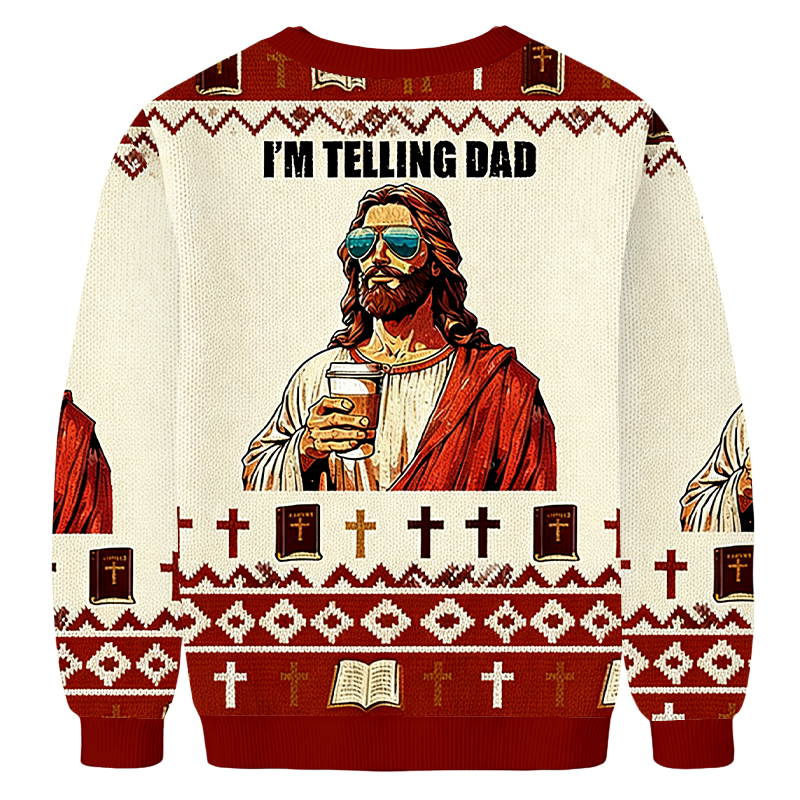 Baddiecat I'm Telling Dad Ugly Sweatshirt