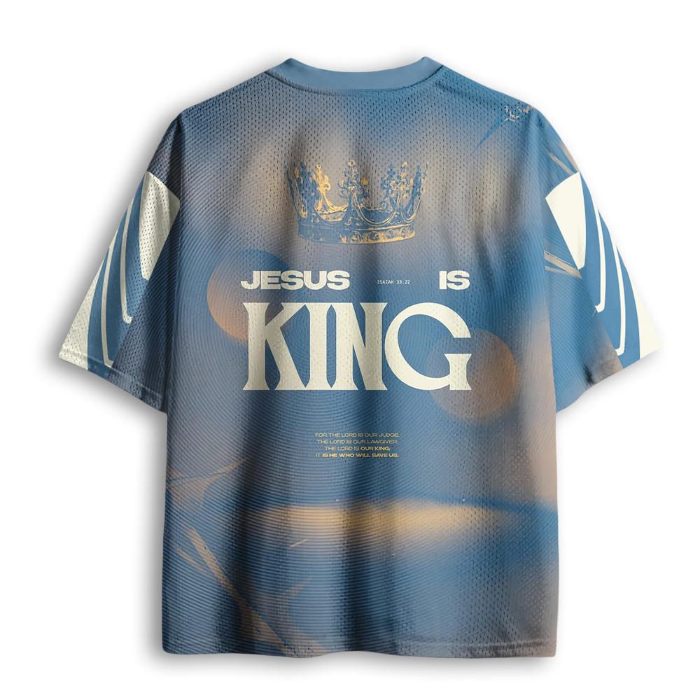 Baddiecat Jesus Is King Mesh Jersey