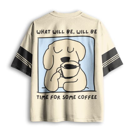 Baddiecat Time For Some Coffee Mesh Jersey