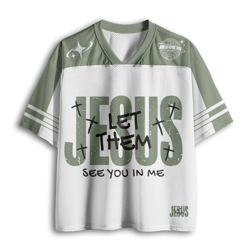 Baddiecat Jesus Is Savior Mesh Jersey