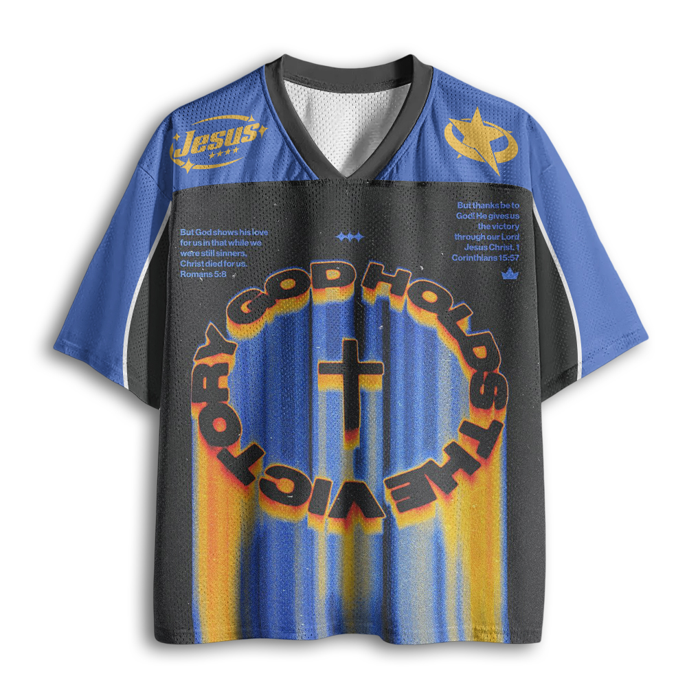 Baddiecat God Holds The Victory Mesh Jersey