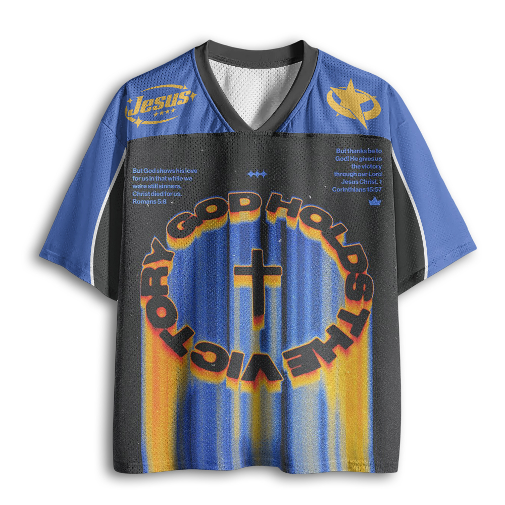 Baddiecat God Holds The Victory Mesh Jersey