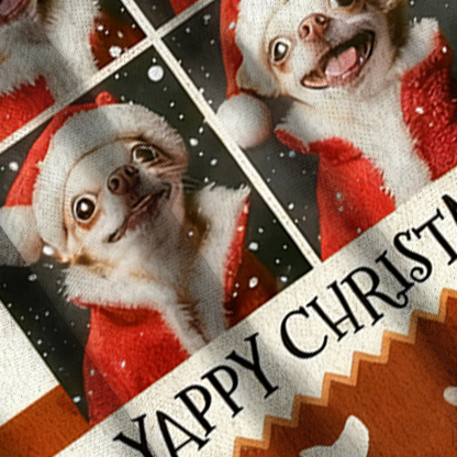 Baddiecat Yappy Christmas Christmas Ugly Sweatshirt