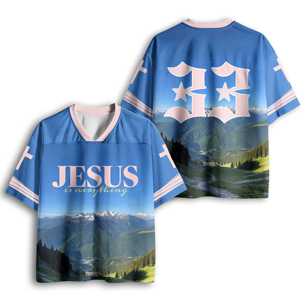 Baddiecat Jesus Is Everything Mesh Jersey