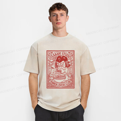 Baddiecat Ramen Washed T-shirt