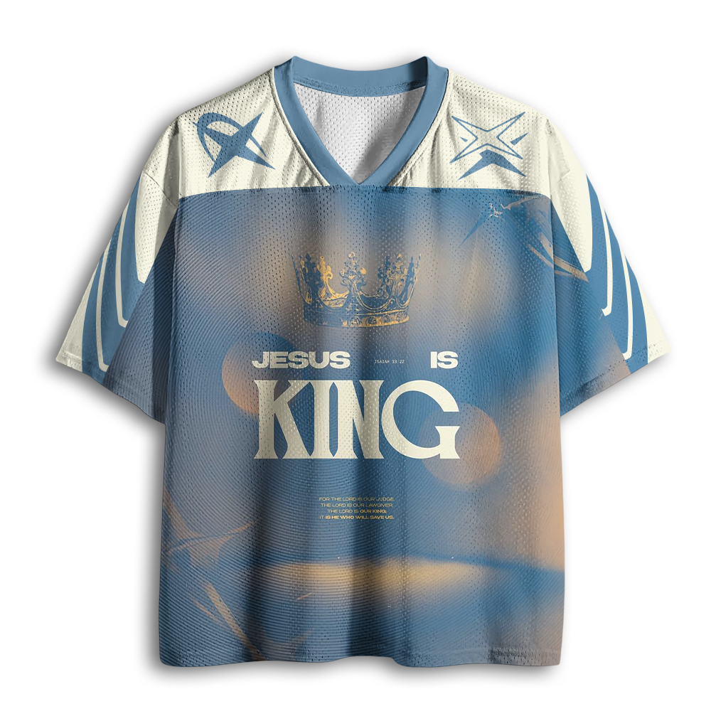 Baddiecat Jesus Is King Mesh Jersey
