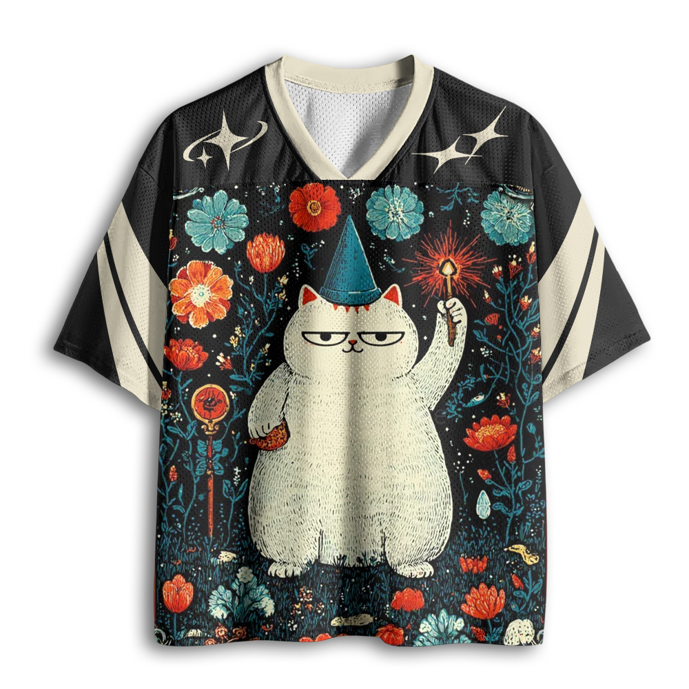 Baddiecat The Magician Cat Mesh Jersey