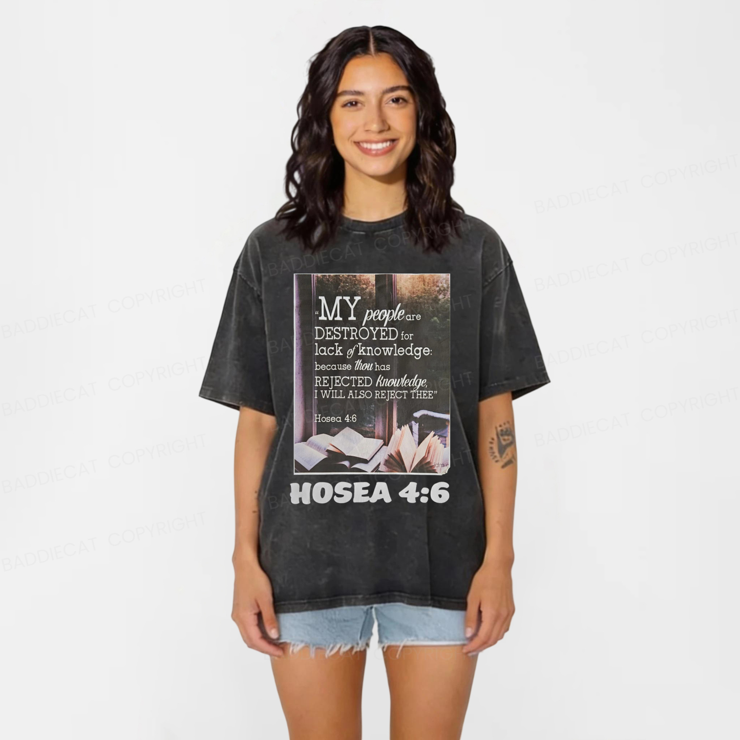 Baddiecat My People Have Been Destroyed Washed T-shirt