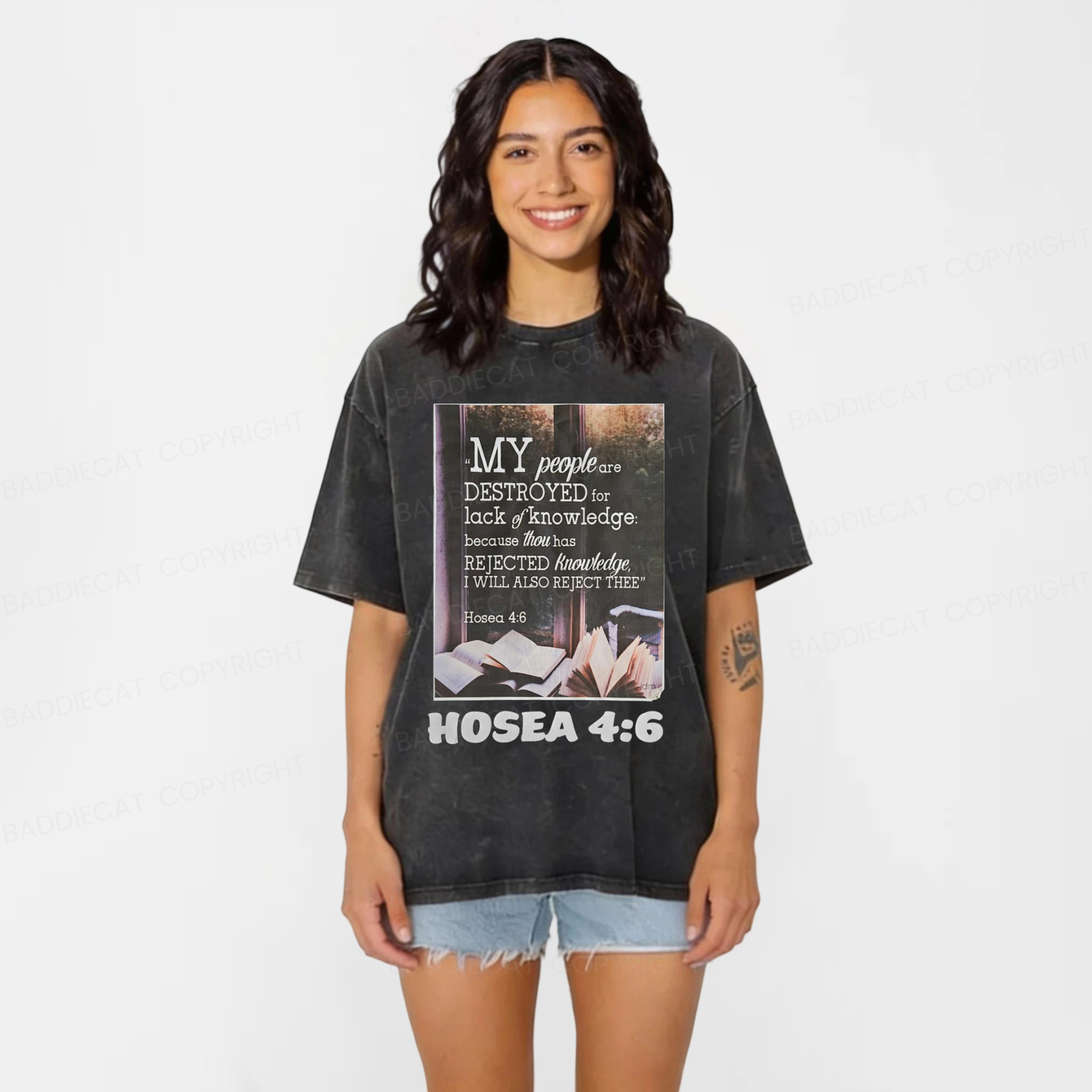 Baddiecat My People Have Been Destroyed Washed T-shirt