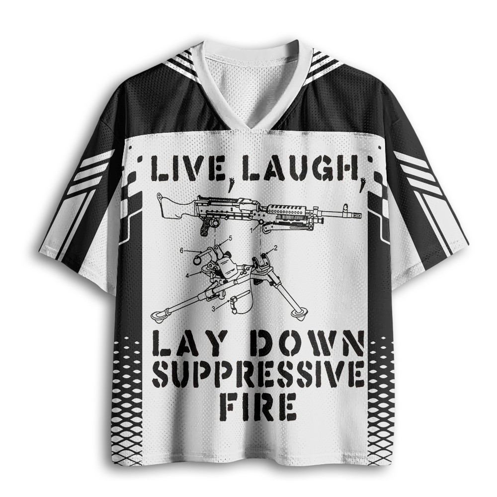 Baddiecat Suppression By Force Funny Mesh Jersey