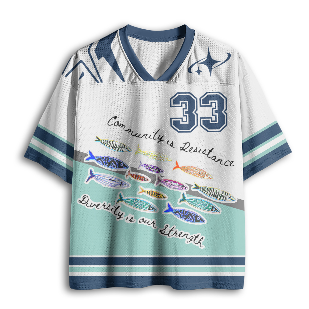 Baddiecat School Of Fish Mesh Jersey