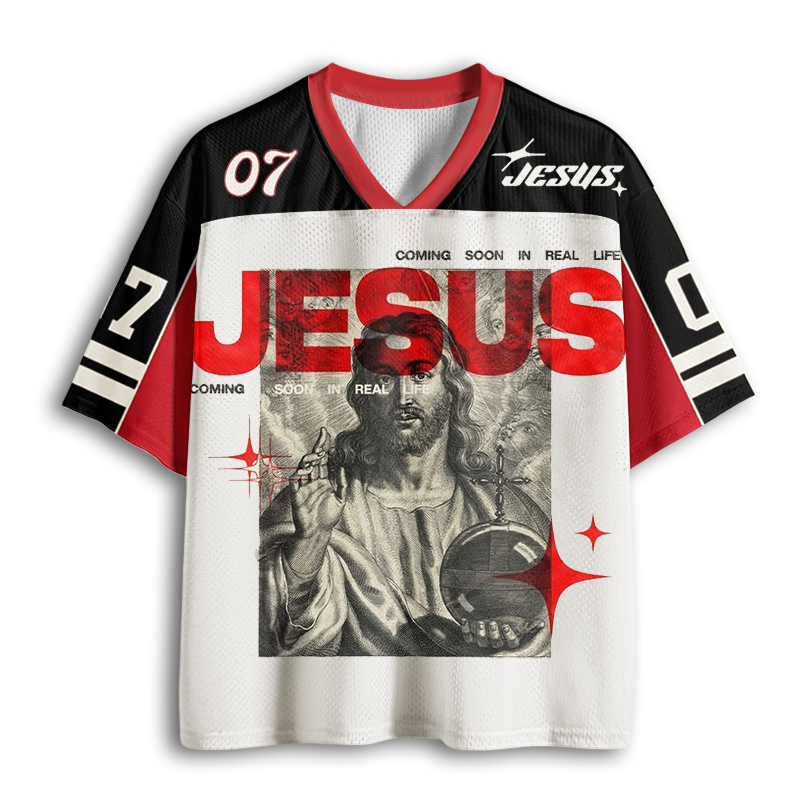 Baddiecat Jesus Christian Faith Mesh Jersey