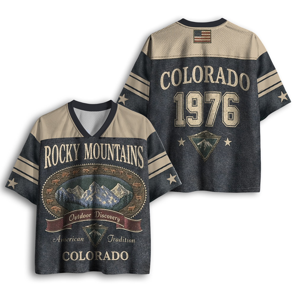 Baddiecat Rocky Mountains Colorado Mesh Jersey