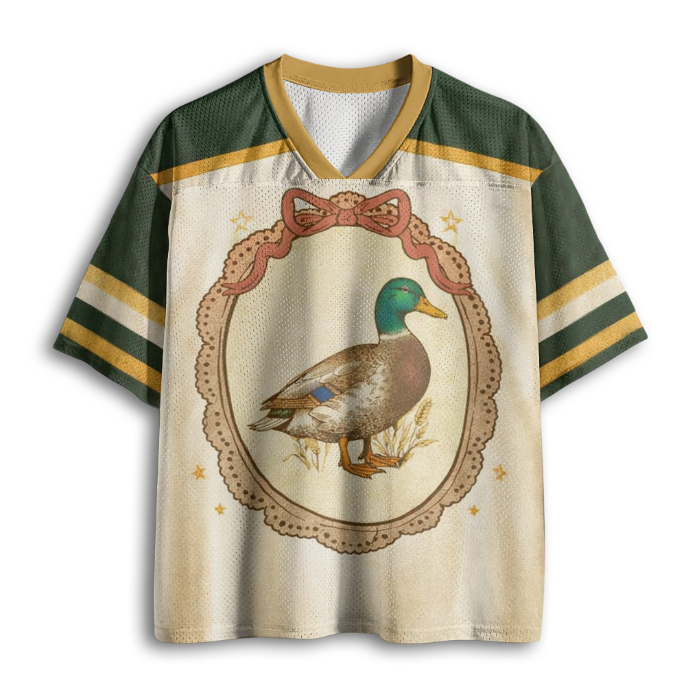 Baddiecat Thrifted Mallard Duck Mesh Jersey
