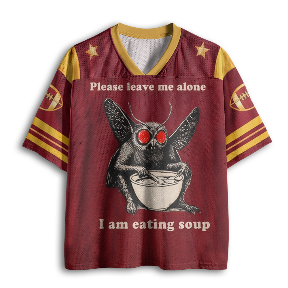Baddiecat Mothman Eating Soup Mesh Jersey