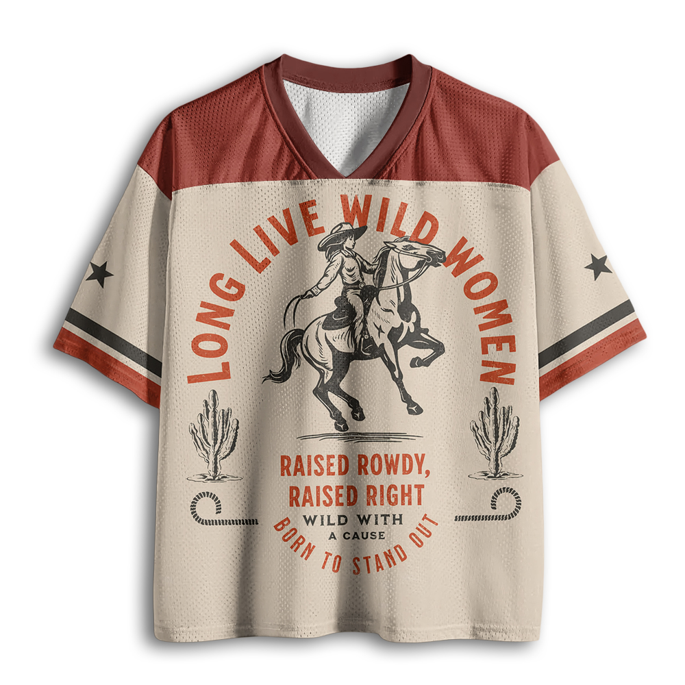Baddiecat Long Live Wild Women Mesh Jersey