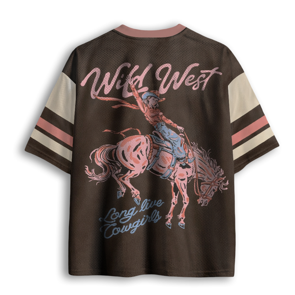 Baddiecat Wild West Western Mesh Jersey
