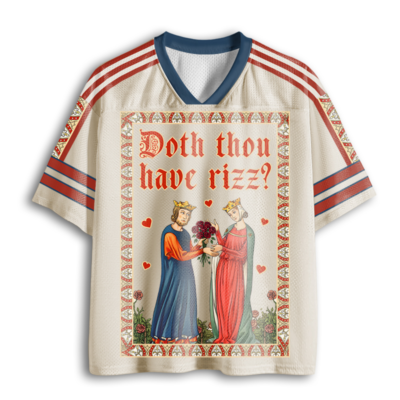 Baddiecat Doth Thou Have Rizz Mesh Jersey