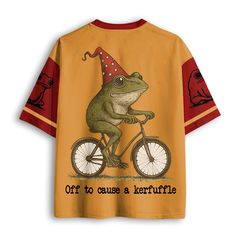 Baddiecat Off To Cause A Kerfuffle Frog Mesh Jersey