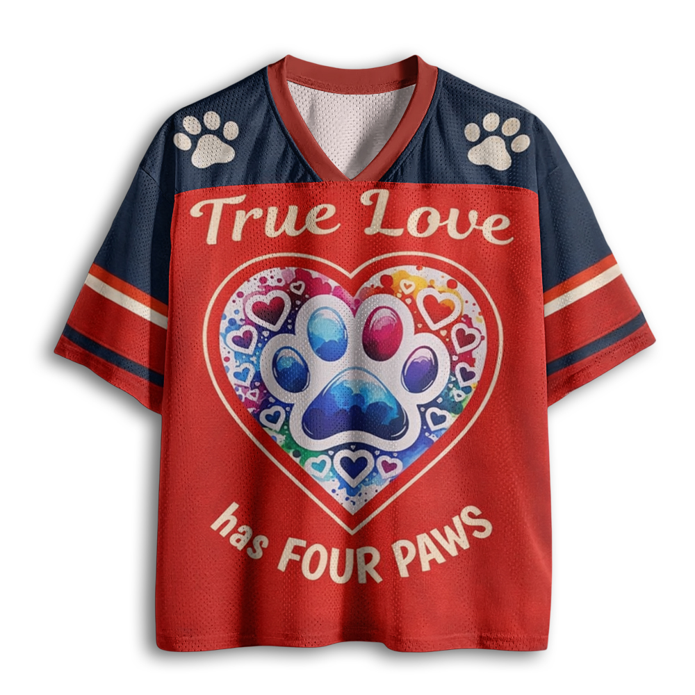 Baddiecat True Love Has Four Paws Mesh Jersey