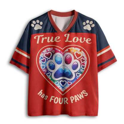 Baddiecat True Love Has Four Paws Mesh Jersey