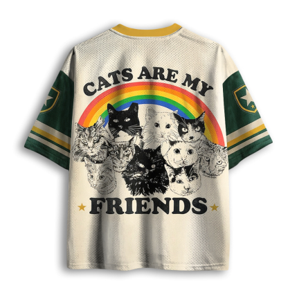 Baddiecat Cats Are My Friends Mesh Jersey