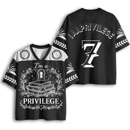 Baddiecat I’m A Privilege Mesh Jersey