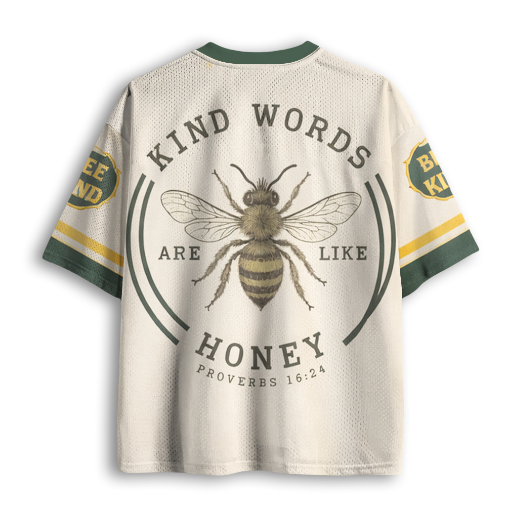 Baddiecat Kind Words Are Like Honey Mesh Jersey