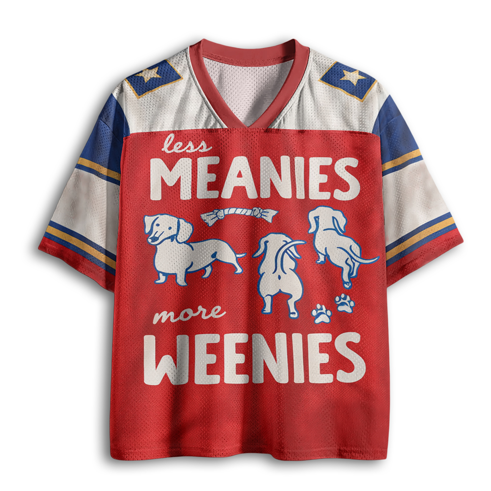 Baddiecat Less Meanies More Weenies Mesh Jersey