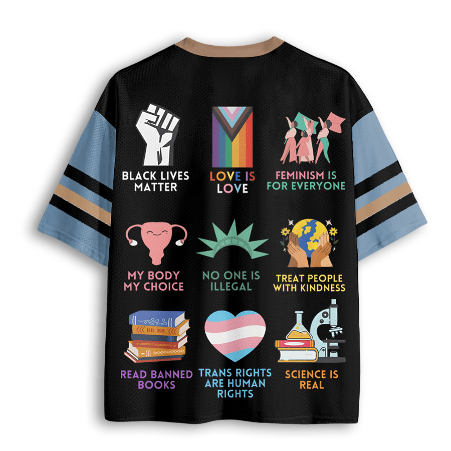 Baddiecat In This House We Believe Garden Hate Has No Home Her Mesh Jersey