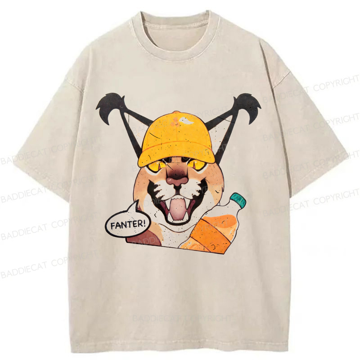 Baddiecat Special Offer Soda Cat Washed T-shirt