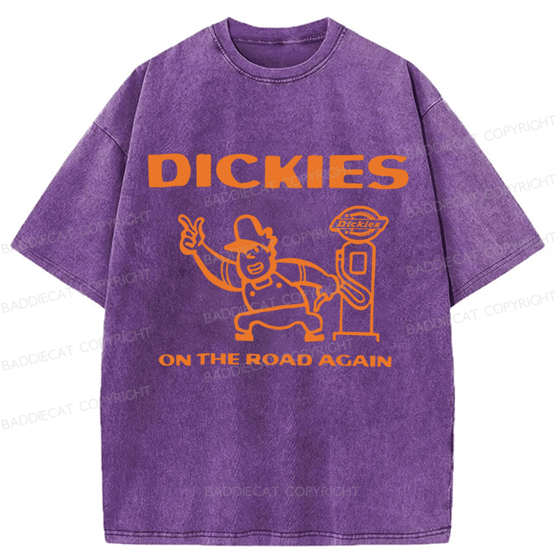 Baddiecat Dickies Burns Washed T-shirt