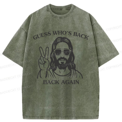 Baddiecat Funny Easter Jesus Washed T-shirt